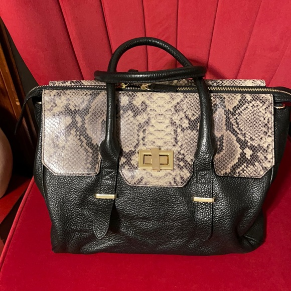 CUIR ROSE GENUINE SATCHEL LEATHER BAG MADE IN ITALY - Picture 1 of 8